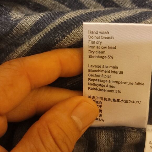 Bruuns bazaar stripped wool Laine size medium - Picture 7 of 8